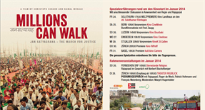 Millions can walk : the movie comes out this week in Switzerland with Rajagopal